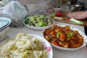 Cooking with homestay