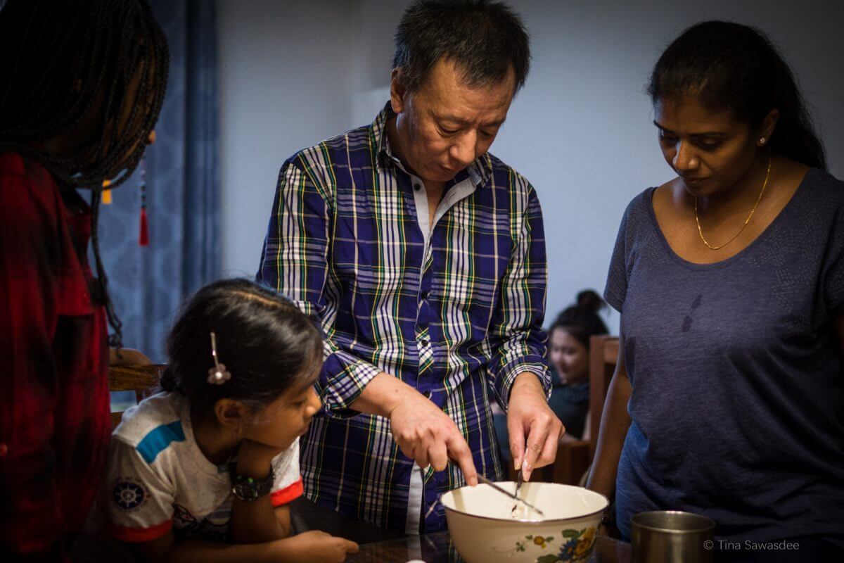 Family dumpling activity