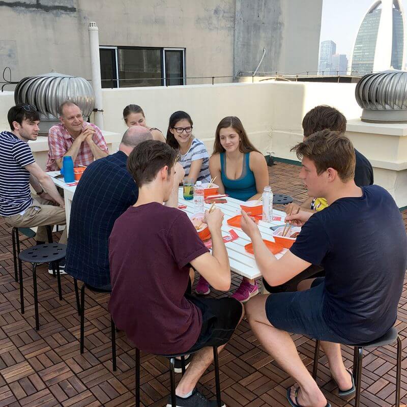 Rooftop lunch at LTL Beijing