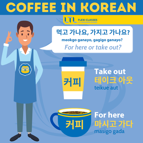 Coffee in Korean