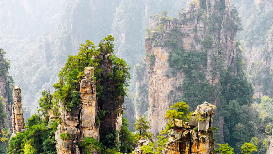 Hallelujah Mountains in Zhangjiajie